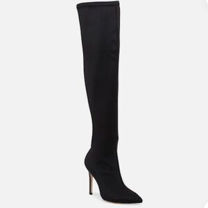 Halston Heritage Dani Black Ink Over the Knee Dress Boots